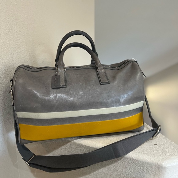 Coach Other - COACH Boston Bag 93202‎ BLEECKER DEBOSSED STRIPE DUFFLE BAG travel weekender